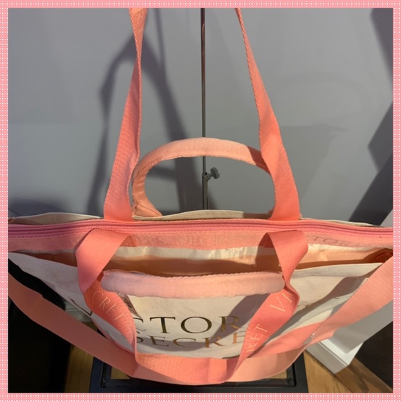 NWT Victoria Secret tote with insulated cooler! - Picture 9 of 12
